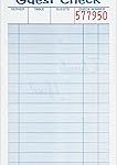 Multi-Part Guest Check Pad, Two-Part Carbonless, 3.38 x 6.38, 50 Forms Total